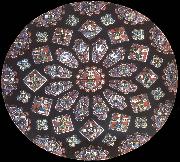 Jean Fouquet Rose window, northern transept, cathedral of Chartres, France USA oil painting artist